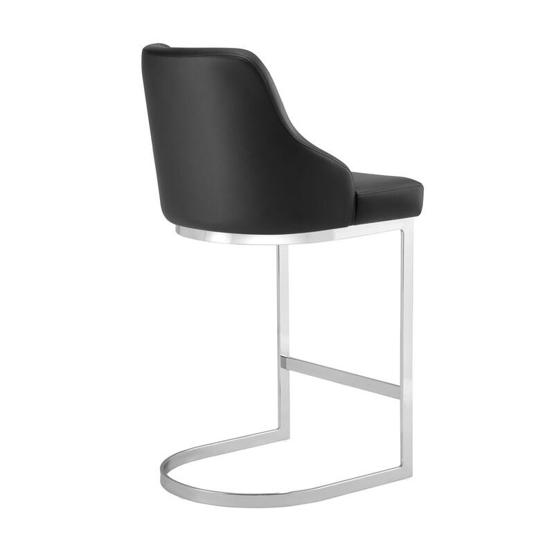 25.8'' Velvet/Leather Counter Height Bar Stools, Set of 2/3 - 36.6"H x 18.9"W x 20.5"D