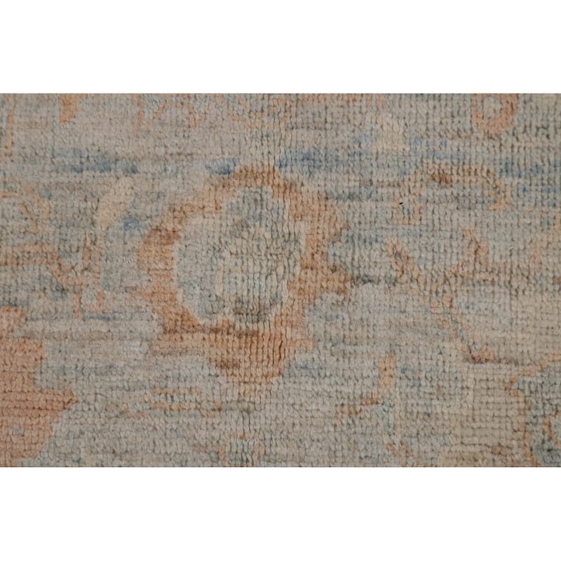 Hand-knotted Oushak Turkish Rug Oriental Floral Wool Carpet - 3'11"x 5'10"