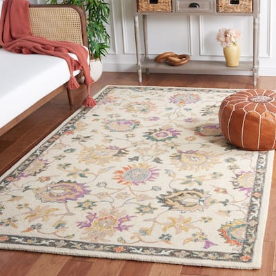 SAFAVIEH Handmade Blossom Ingveldur Floral Wool Rug