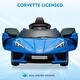 preview thumbnail 31 of 47, 12V Kids Ride on Car Licensed Corvette Battery Powered Car Toddles Electric Sports Car Toy with Remote Control