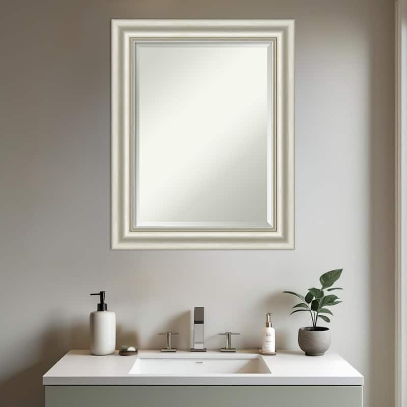 Sophia Beveled Framed Bathroom Vanity Wall Mirror