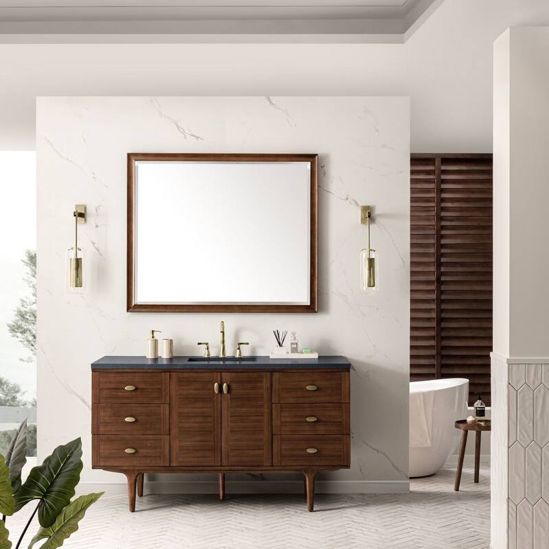 James Martin Vanities 670-V60S-3CSP Amberly 60" Free Standing or Wall