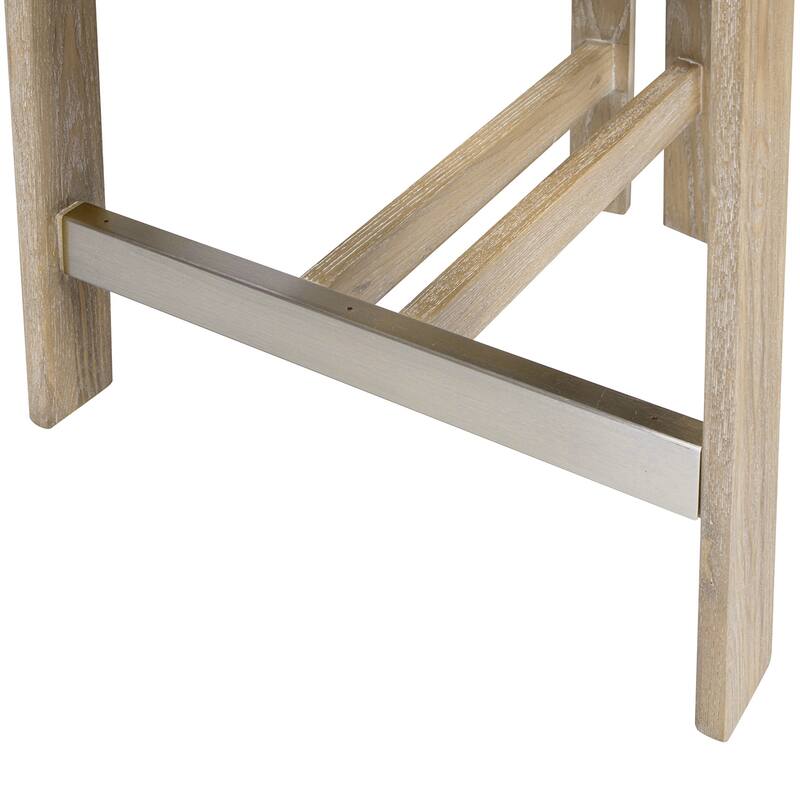 Low Back Genuine Fur Counter Stool