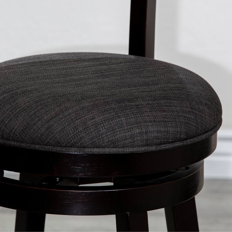 DTY Indoor Living Granby 4-Slat Back Swivel Stool