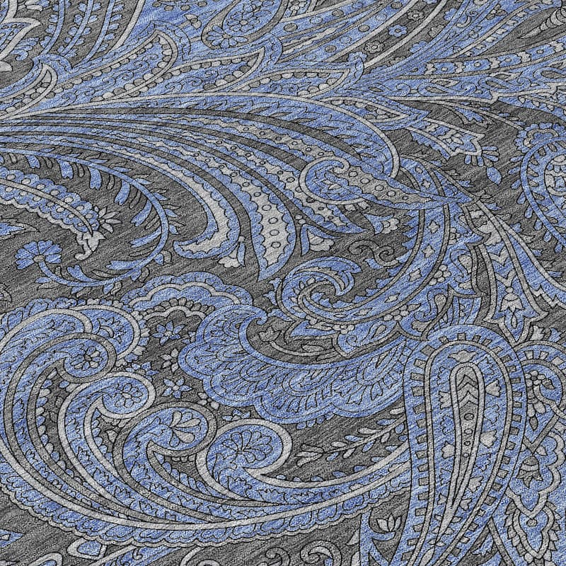 Machine Washable Indoor/ Outdoor Chantille Traditional Paisley Rug