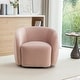 preview thumbnail 99 of 107, SEYNAR Modern Glam Velvet Upholstered 360 Degree Swivel Accent Armchair