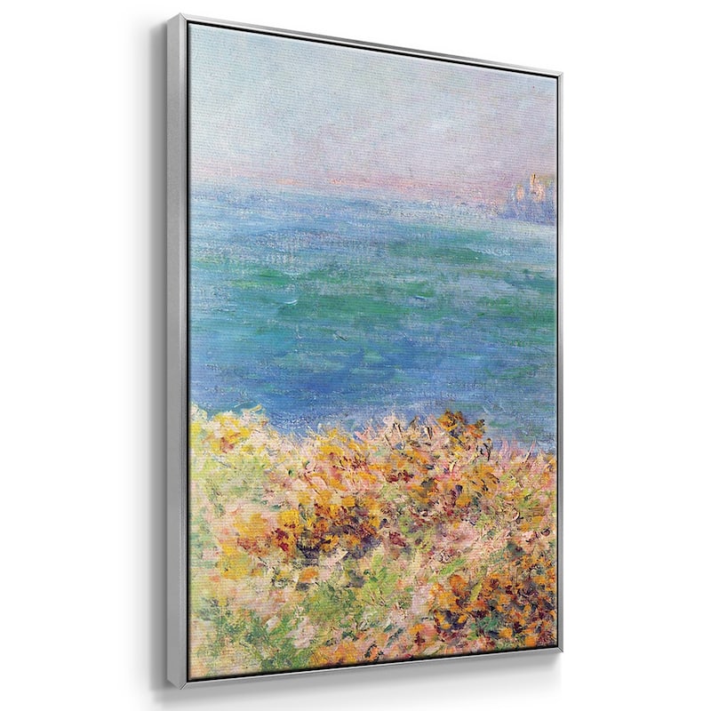 Cliffs at Varengeville by Monet - Multi Piece Framed Canvas