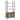 Paxton Boho Bookshelf Cabinet, Solid Wood Frame Rattan Bookshelf with Cabinet Base, Arched Bookcase Cabinet