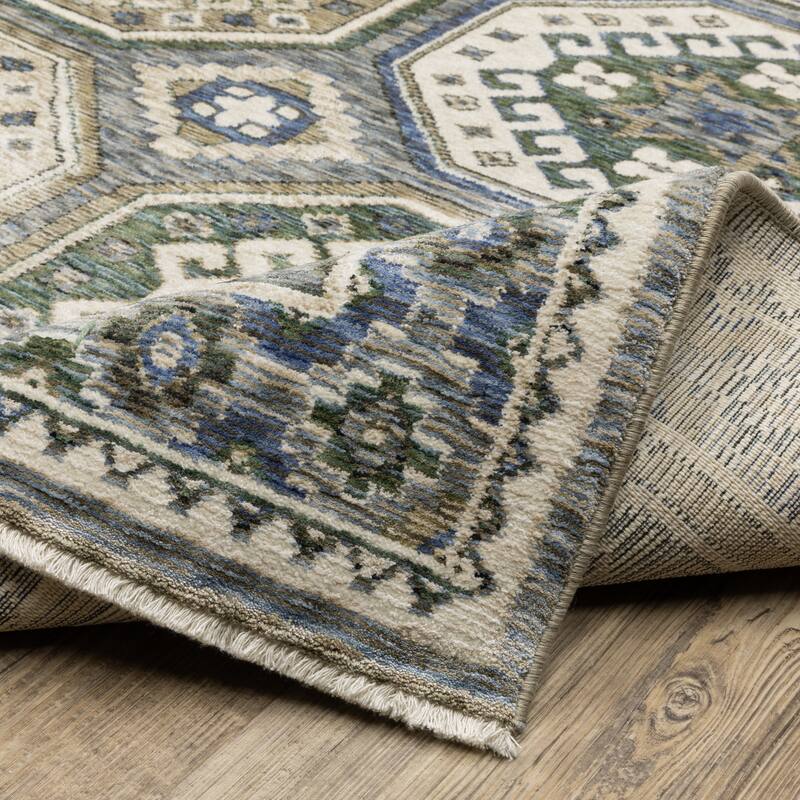 Style Haven Henretta Panel Medallion Fringe Edge Area Rug