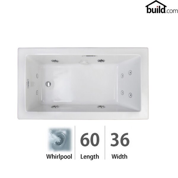 Shop Jacuzzi ELL6036WRL2XX Elara Low Profile 60" x 36 ...