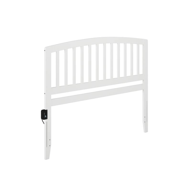 Richmond Headboard with USB Charging Station - White - Queen