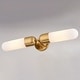 preview thumbnail 11 of 9, Thalia 24.75 in. Bath Bar Vanity Light White Glass Shade