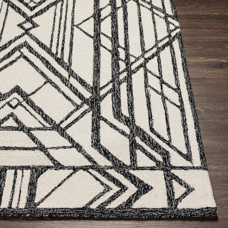 Livabliss Fitzgerald Modern Deco Wool Area Rug