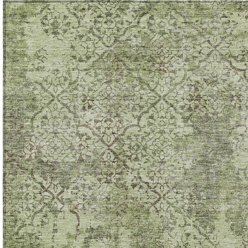 HomeRoots Floral Transitional Rectangle Outdoor Rug