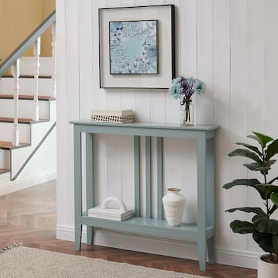 Console Entryway Console Table, (Ice Blue)