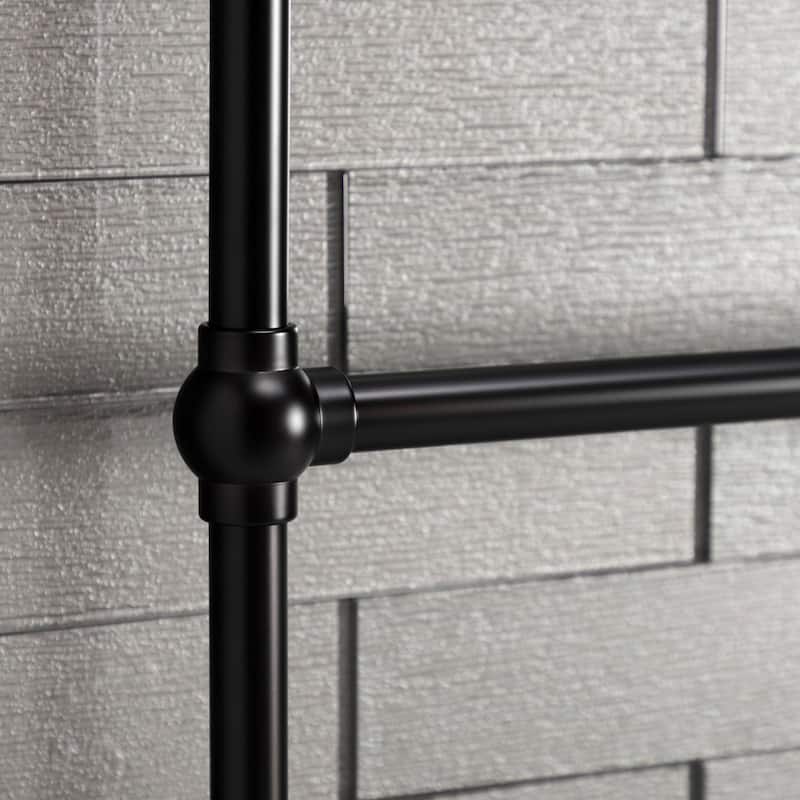 Maximilien 30 in. Wall Mount Towel Rack in Brushed Brass