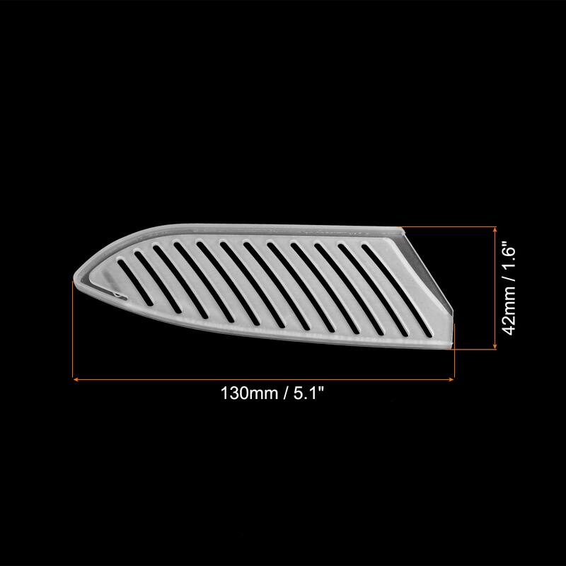 5Pcs PP Kitchen Knife Sheath Cover Sleeves for 5" Santoku Knife, White