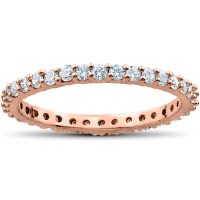 1 Carat Diamond Eternity Ring Rose Gold