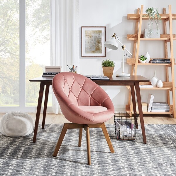 Carson carrington kallax velvet tufted round swivel accent chair discount