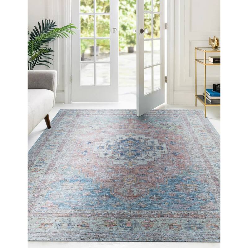Rust Classic Traditional Heriz/ Serapi Design Area Rug, Elegant Handwoven Texture for Home Interiors - L