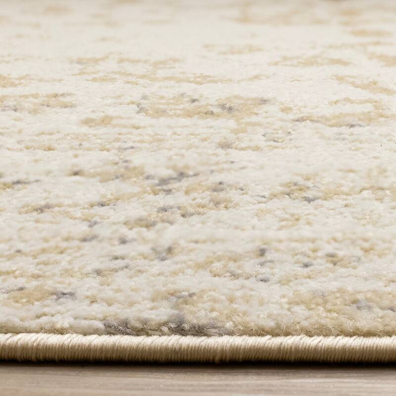 Ellis Collection - Subtle Traditional Elegant Beige Cream Area Rug