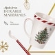 preview thumbnail 4 of 5, Spode Set of 2 Christmas Tree Peppermint Mugs with Spoons