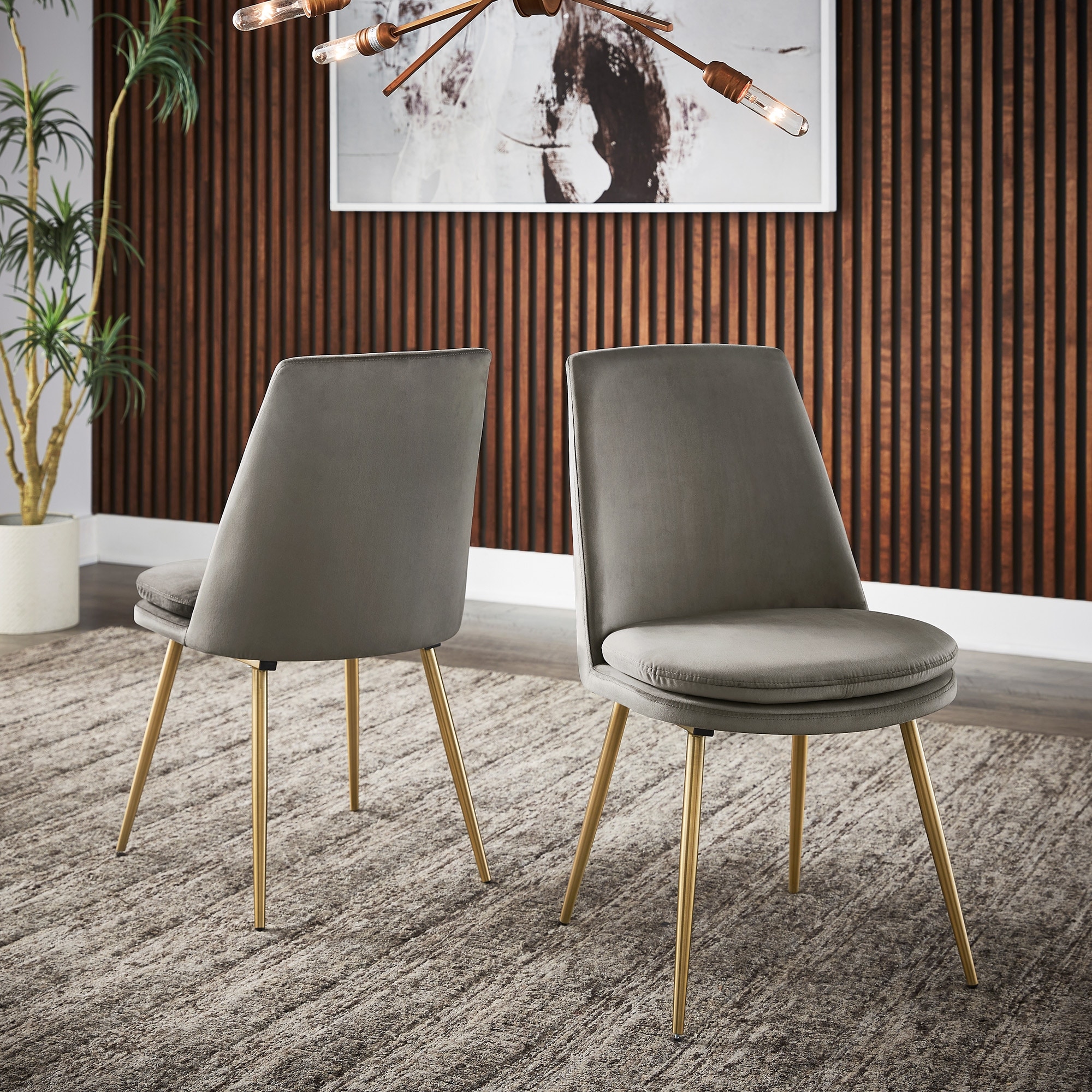 Low back new arrivals velvet dining chairs