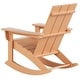 preview thumbnail 8 of 8, Shoreside Modern Eco-Friendly All Weather Poly Adirondack Rocking Chair