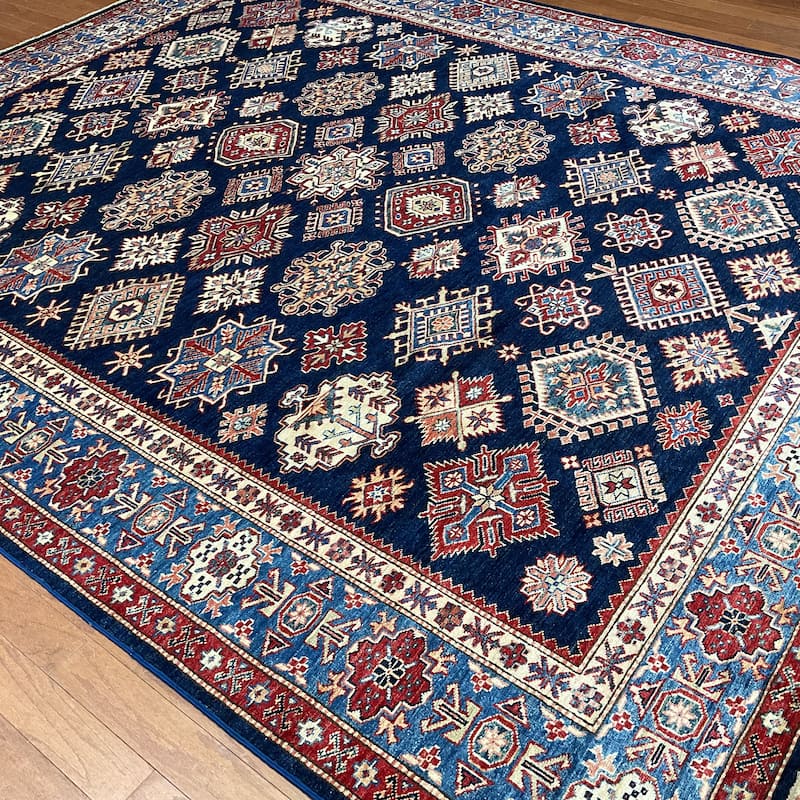 HERAT ORIENTAL Handmade Super Kazak Wool Rug - 8'3" x 9'8"