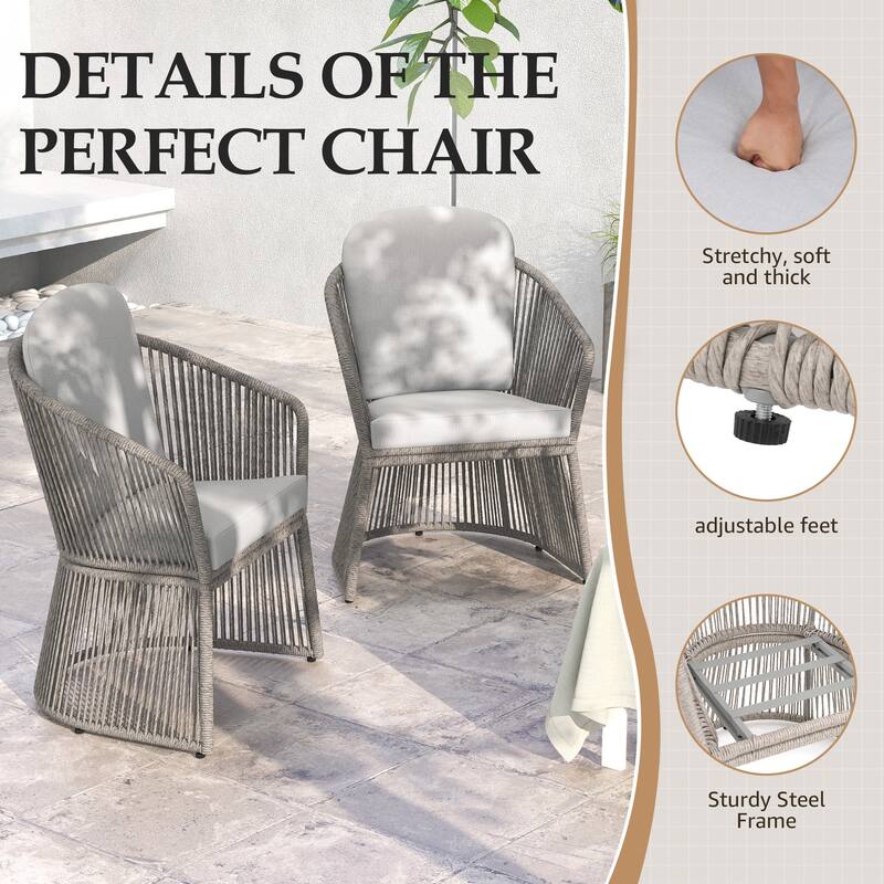 9-Piece Outdoor Dining Set - Weather-Resistant Aluminum Table with X-Leg Stability & PE Rattan Chairs