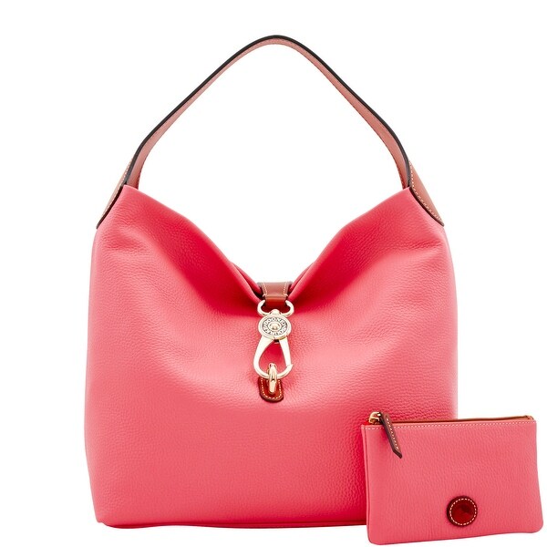 Shop Dooney Bourke Pebble Grain Logo Lock Shoulder Bag Shop Dooney Bourke Pebble Grain Logo Lock Shoulder Bag