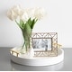 preview thumbnail 5 of 89, Kate and Laurel Lipton Round Decorative Tray with Metal Handles