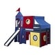 preview thumbnail 51 of 117, JACKPOT Prince & Princess Low Loft Twin Bed, Ladder Slide Tent & Tower