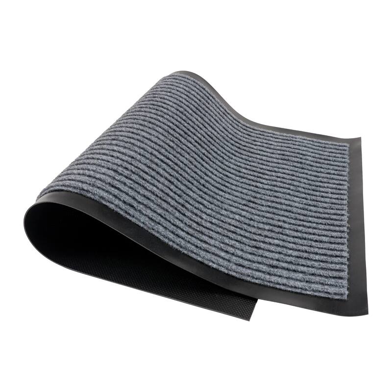 KAF Home 17"x30" Ribbed PET Door Mat, Set of 2