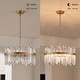 preview thumbnail 10 of 42, Casandra 5-light Drum Crystal Glass Chandelier - 18.5 inches in diameter x 16.5 inches H