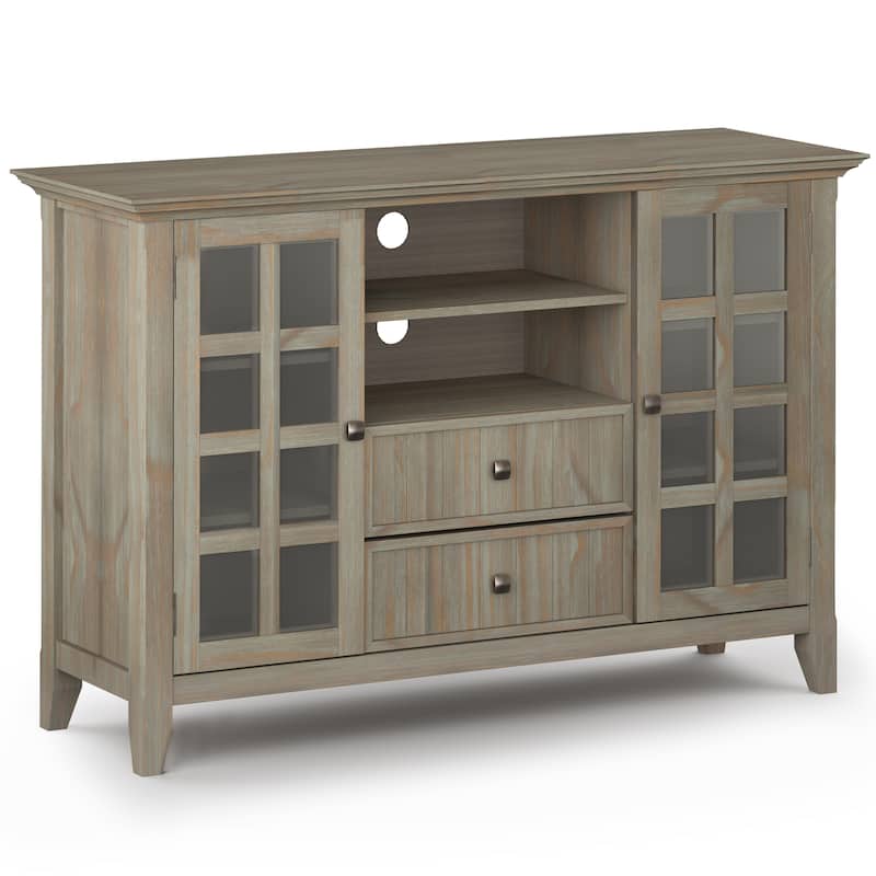 WYNDENHALL Normandy SOLID WOOD 53 inch Wide TV Media Stand For TVs up to 60 inches
