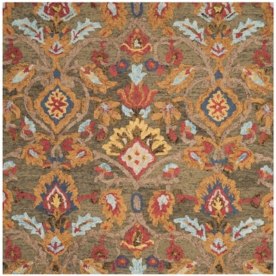 SAFAVIEH Fiorello Handmade Blossom French Country Wool Area Rug