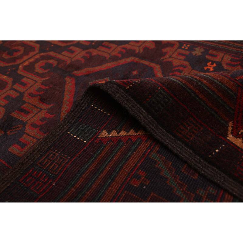 ECARPETGALLERY Hand-knotted Teimani Dark Brown Wool Rug - 3'7 x 6'3