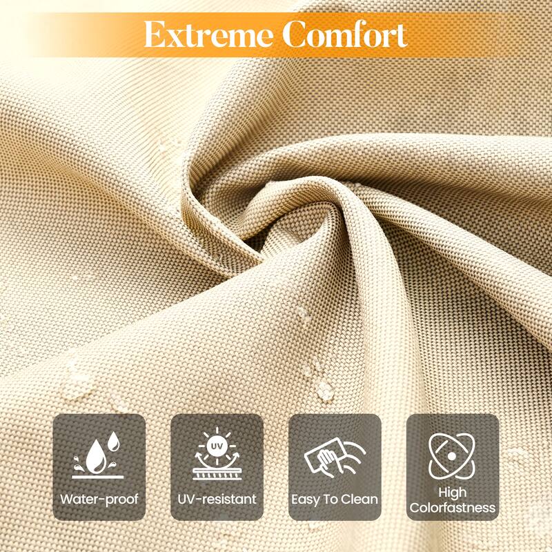 HOOOWOOO 10-piece Patio Furniture Set with Swivel Rocking Chairs Wicker Conversation Set