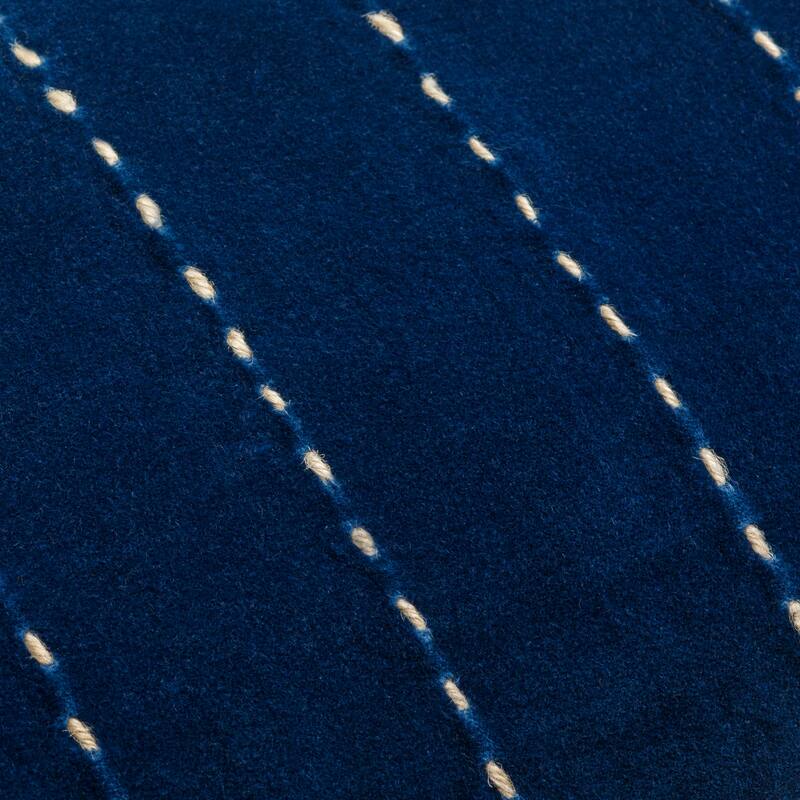 Lexy Thin Stripe Bright Lumbar Pillow with Corner Tassels