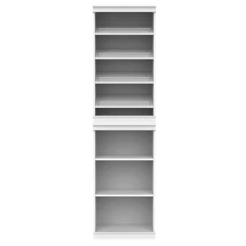 ClosetMaid Modular Storage 21.38-inch W 7-Shelf Wood Closet System with Shoe Storage