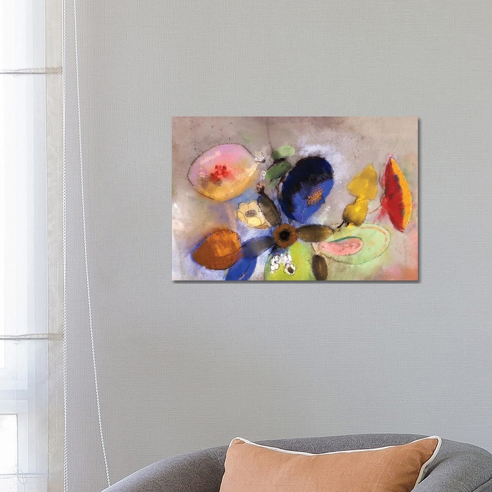 iCanvas "Flowers, 1907-10 " by Odilon Redon Canvas Print