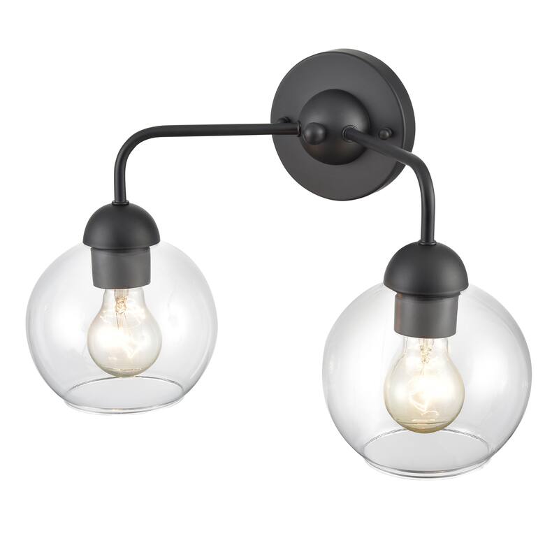 Astoria 15.75-inch Wide 2-Light Vanity Light in Brushed Nickel - 15.75