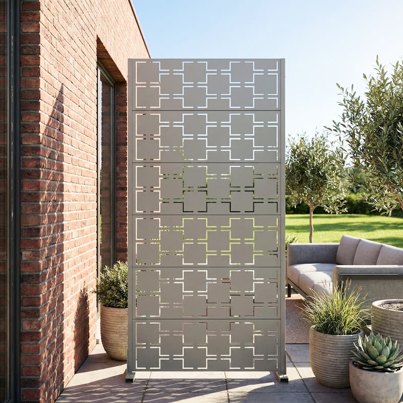 6 ft. H x 4 ft. Metal Privacy Screen Free Standing
