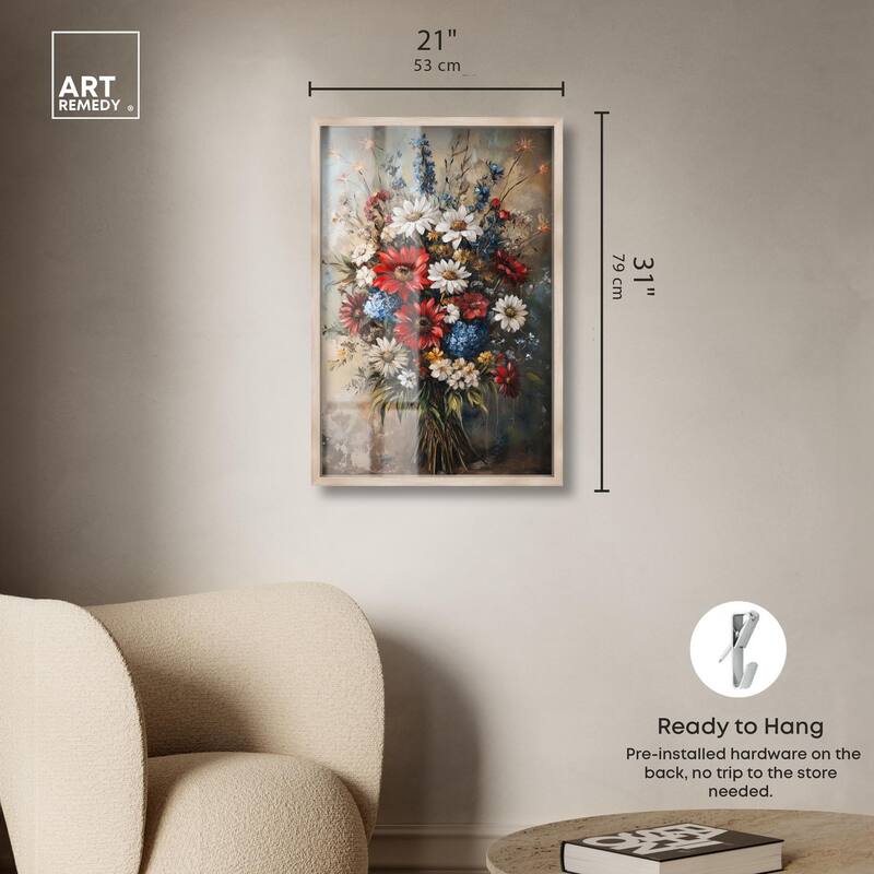 Symphony of Flowers II Shadowbox by Art Remedy
