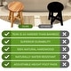 preview thumbnail 11 of 19, EcoDecors Shoji EarthyTeak Teak Wood Shower Stool