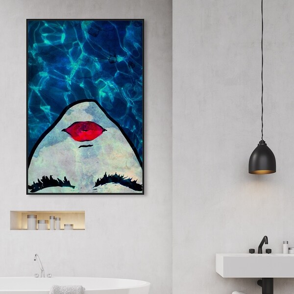 Oliver Gal 51x76cm キャンバス ARTICLES DE VOYAGE WATER Water Coveted Blue Sea | Fashion and Glam Wall Art by Oliver Gal