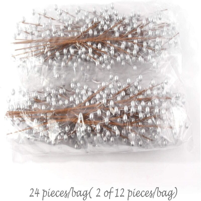 35 Pack Christmas Tree Decorations,9 Inch Artificial Red Berry Stems,Red Berries Christmas Decor Christmas Tree Decorations Crafts Wedding