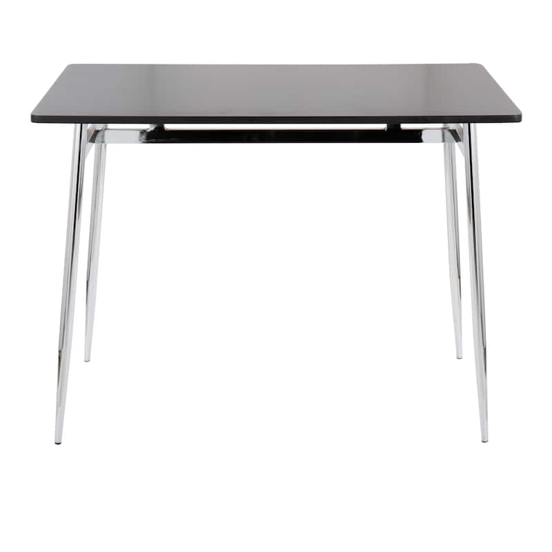 Silver Orchid Naldi Counter Height Dining Table - Black Wood/Chrome Metal