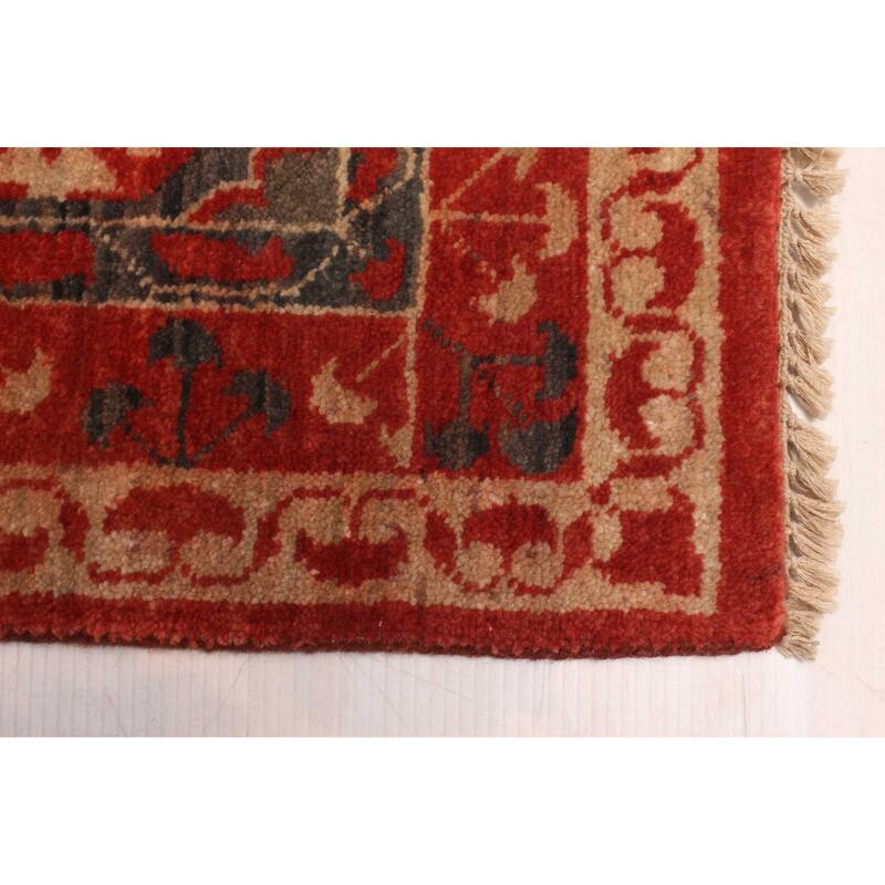 ECARPETGALLERY Hand-knotted Pako Mamluk Red Wool Rug - 9'2 x 12'3
